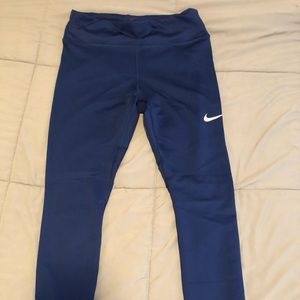 Blue dri-fit nike leggings